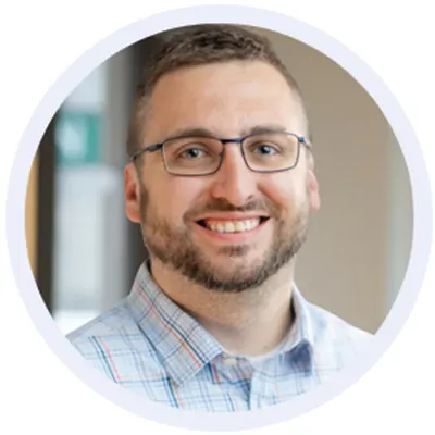 Portrait of Jake Grimm, featured in a Reach Reporting case study.