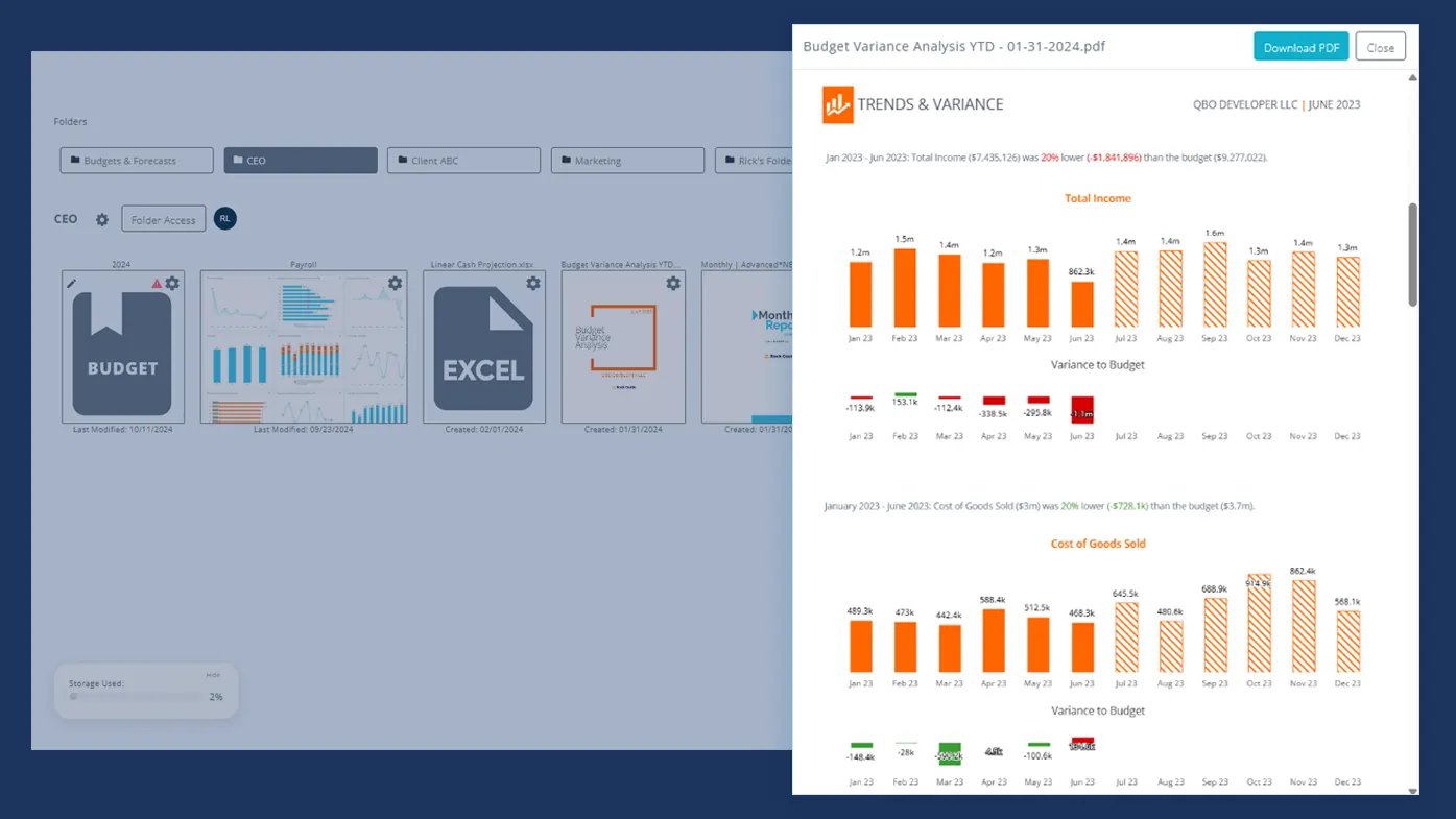 reach reporting client portal social