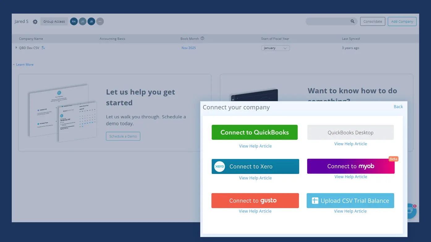 Automated financial reporting integrations connecting accounting systems and spreadsheets
