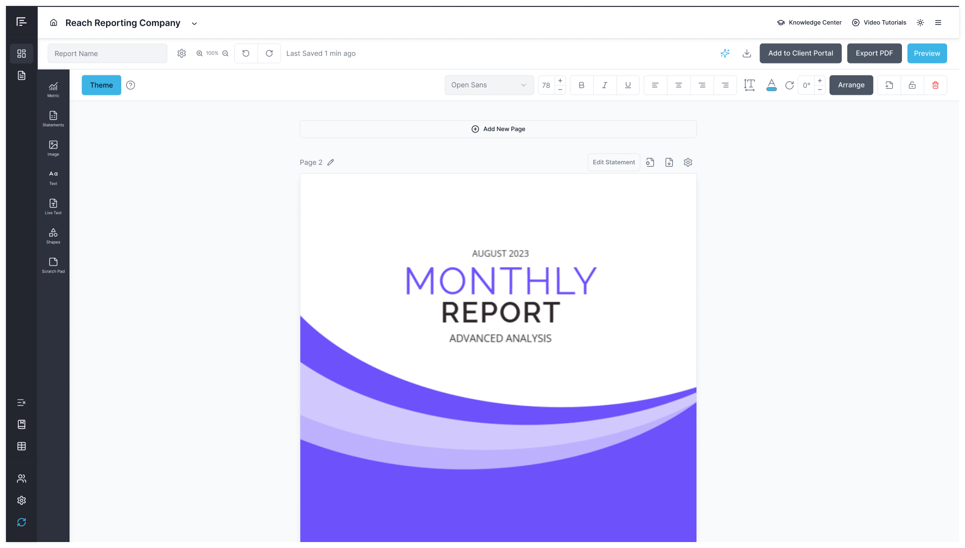 Report Builder After